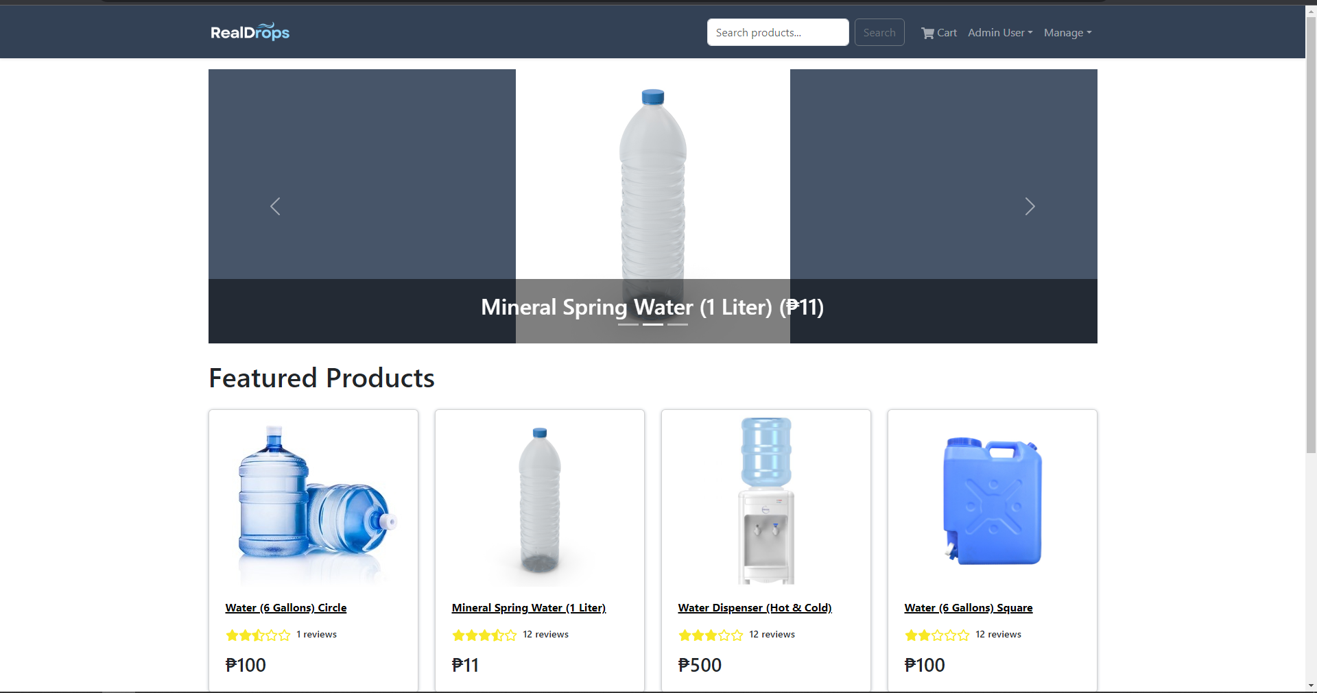 REAL DROPS ECOMMERCE